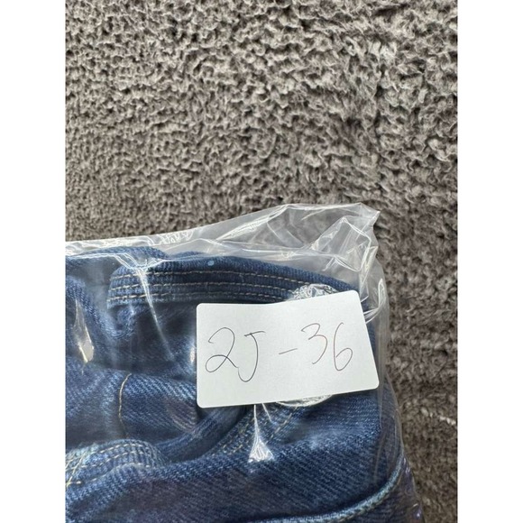 Vintage Jnco High Rise Knee Length Baggy Denim Shorts Dark Wash Blue Men Size 30 - Picture 13 of 13